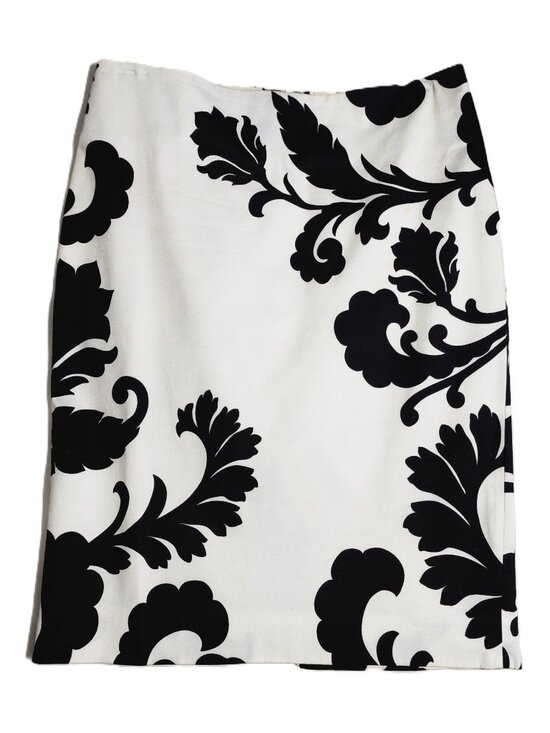 White House Black Market Dresses & Skirts - White House Black Market Women's Cotton Stretch White&Black Pencil Skirt Size 2